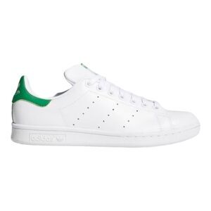 Adidas Stan Smith Sneaker in Cloud White Green Youth Size 6.5 Womens 8.5